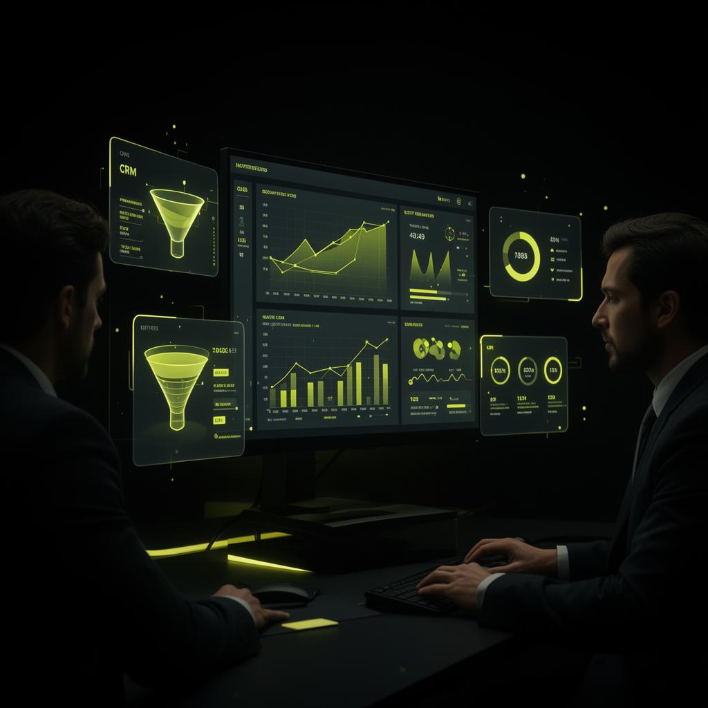 Análise de dashboards de marketing e funil de leads